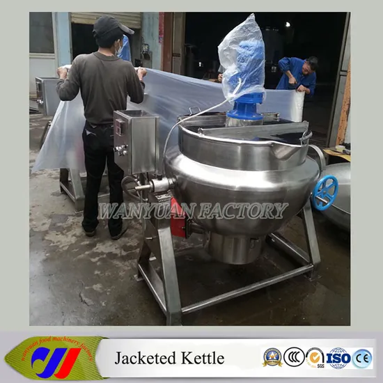 Sesame Paste 300L Gas Heating Jacketed Cooking Pot